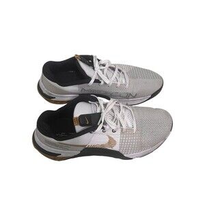 Nike Metcon 8 White Gold Suede Training Shoes Sneakers Men's 9.5